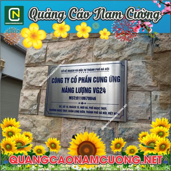 biển công ty inox đẹp