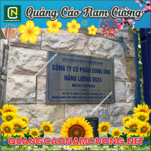 biển công ty inox sang trọng